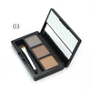 Waterproof 3-Color Eye Shadow Eyebrow Powder